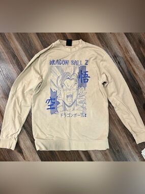 Urban Outfitters Dragon Ball Z Goku Sweatshirt Sand L